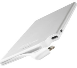 TECHLINK ReCharge 5000 Ultrathin Portable Power Bank - Silver & White